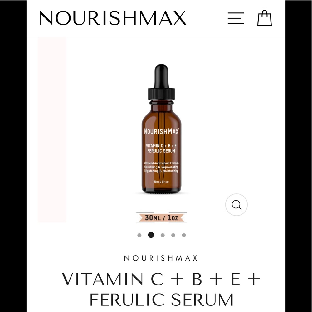 NWOT  NOURISHMAX VITAMIN C + B + E + FERULIC SERUM